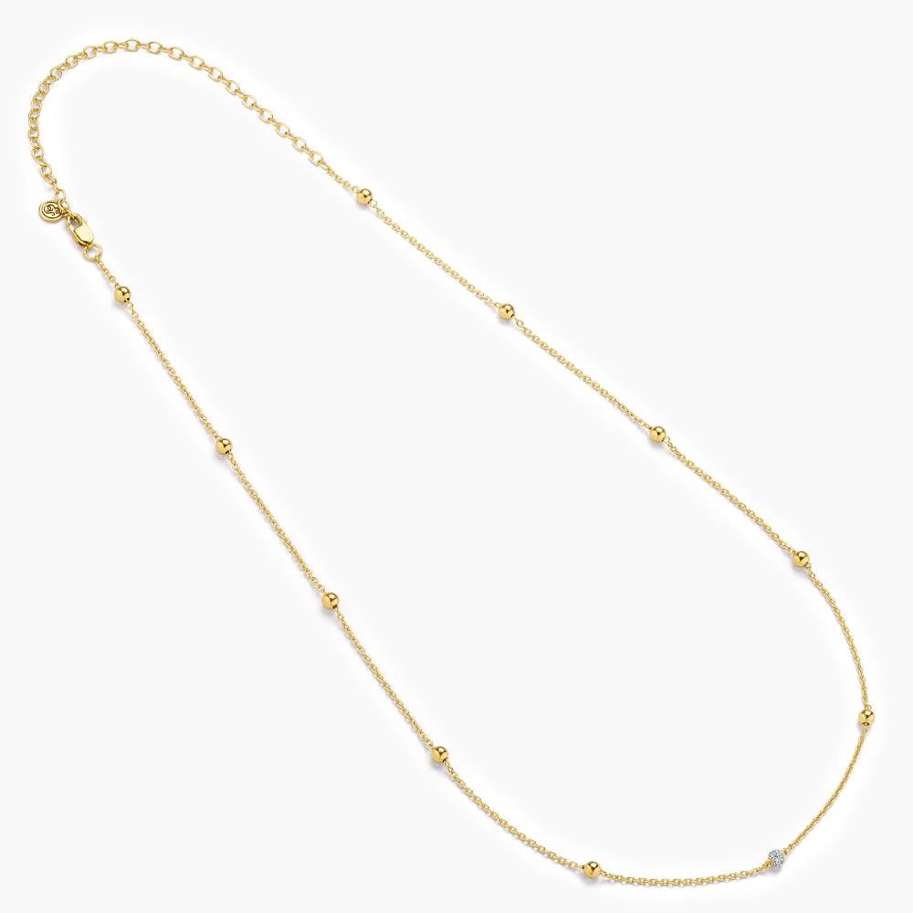 Center Sparkle Choker Chain Necklace