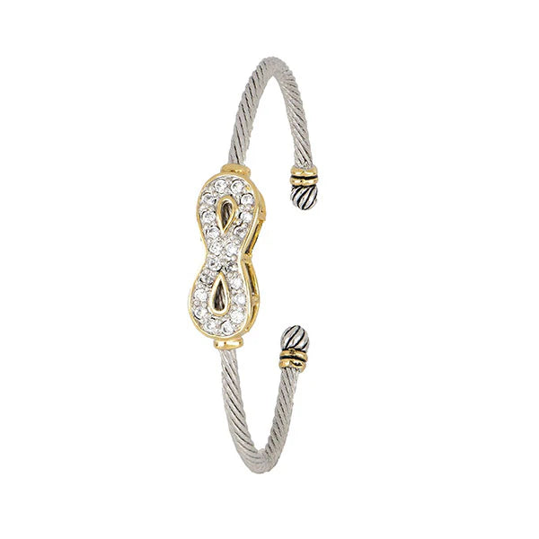Infinity Wire Cuff Bracelet