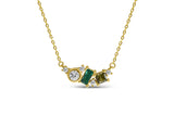 Coupled Birthstone Necklace