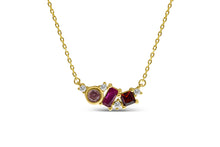 Load image into Gallery viewer, Coupled Birthstone Necklace