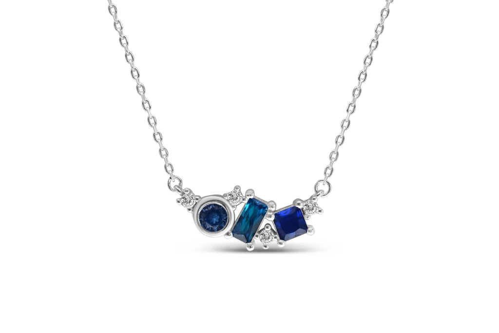Coupled Birthstone Necklace