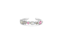 Load image into Gallery viewer, Pretty In Pink Gemstone Cluster Stacking Ring