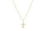 Charm & Chain Necklace Pavé Cross