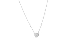 Load image into Gallery viewer, Charm &amp; Chain Necklace Pavé Heart