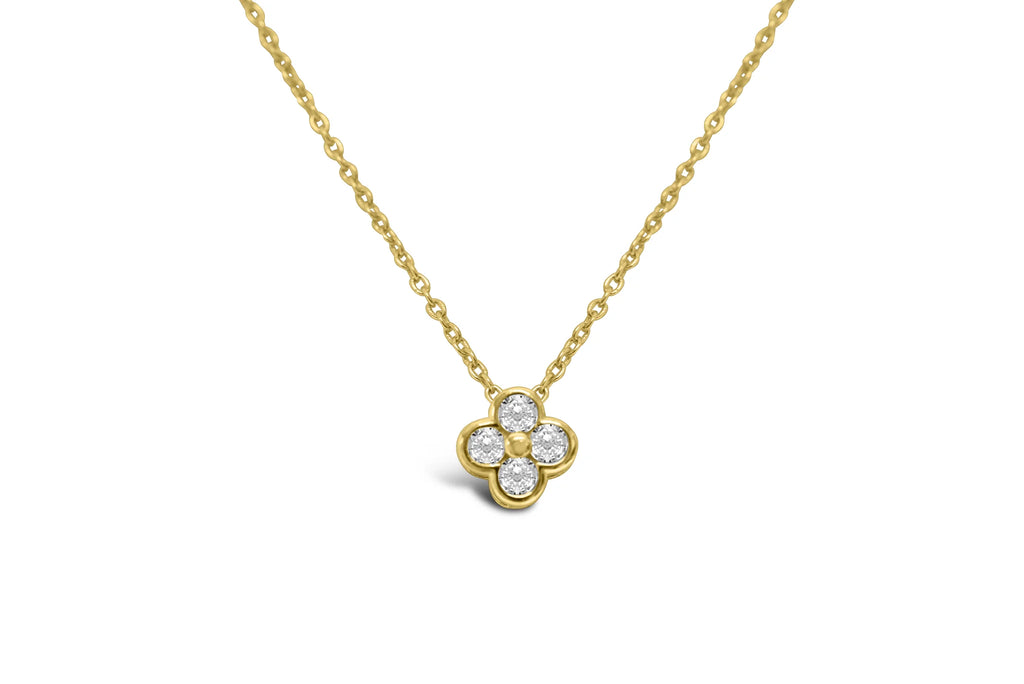 CZ Clover Necklace