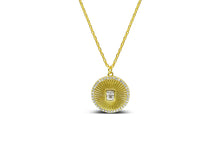 Load image into Gallery viewer, Be Radiant! Burst Baguette Disk Necklace