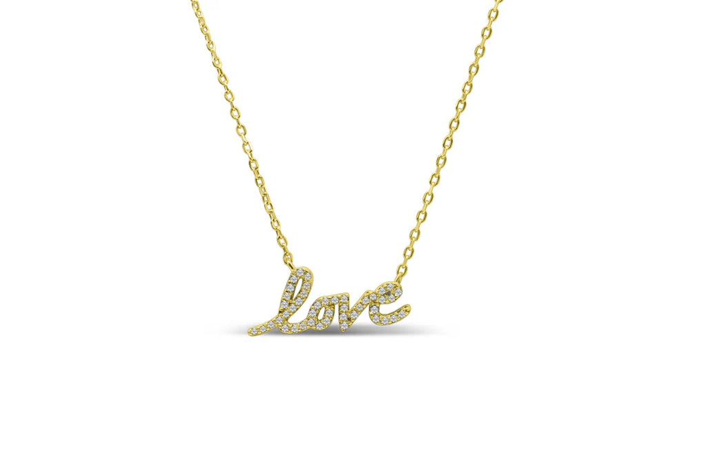 Pavé Love Necklace