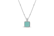 Load image into Gallery viewer, Bold Bail Square Seaglass Necklace