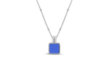 Load image into Gallery viewer, Bold Bail Square Seaglass Necklace