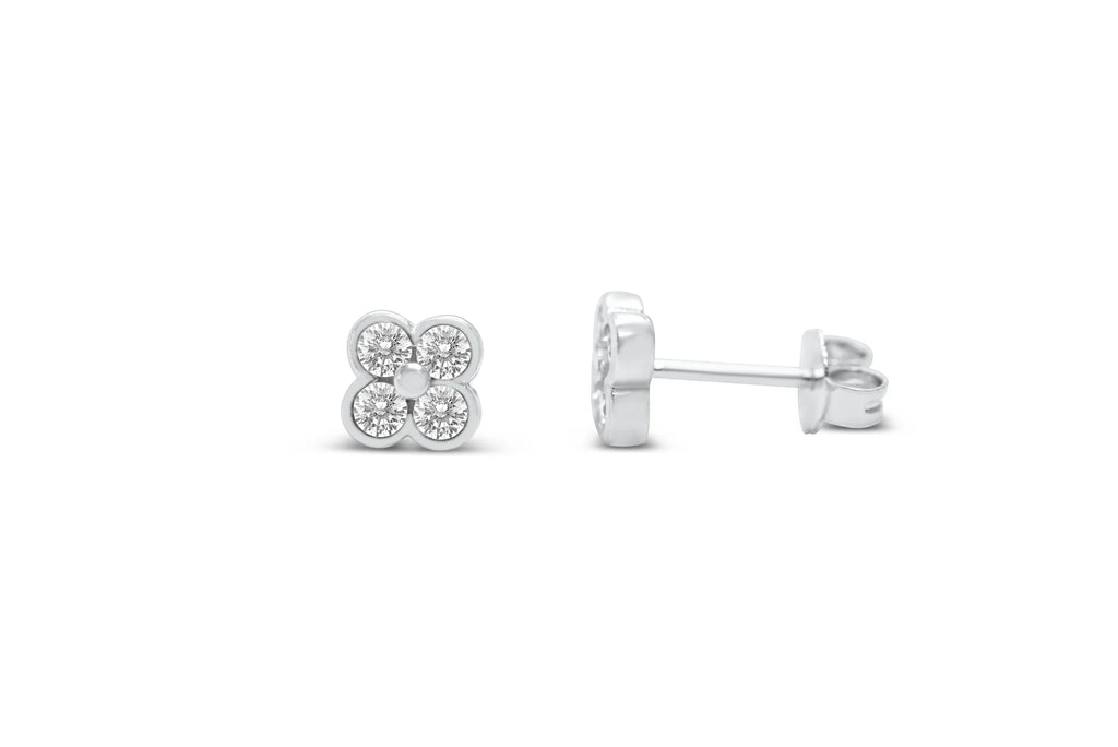 CZ Clover Stud