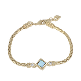 Single Strand Blue Diamond Opal Bracelet