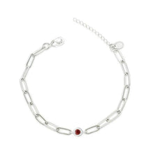 Load image into Gallery viewer, Linked Birthstone Bracelet