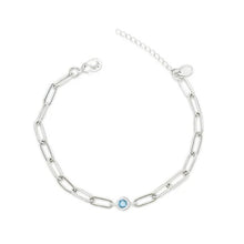 Load image into Gallery viewer, Linked Birthstone Bracelet