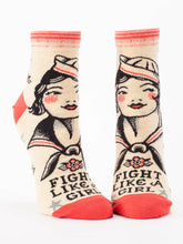 Load image into Gallery viewer, Fight Like A Girl W-Ankle Socks