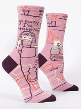 Load image into Gallery viewer, Go Away I&#39;m Introverting W-Crew Socks