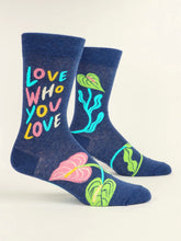 Load image into Gallery viewer, Love Who You Love M-Crew Socks