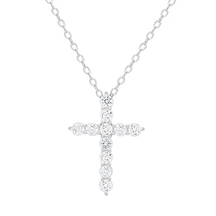 CZ Cross Necklace