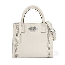 Load image into Gallery viewer, White Flemming Herringbone Tote Bag with