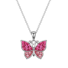 Load image into Gallery viewer, Crystal Butterfly Necklace