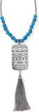 Africa Stories Etched Beaded Necklace