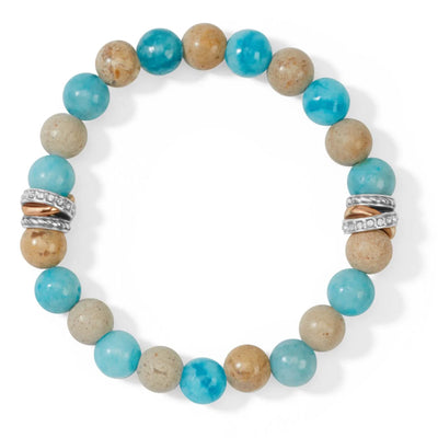 Neptune's Rings Aqua Stretch Bracelet