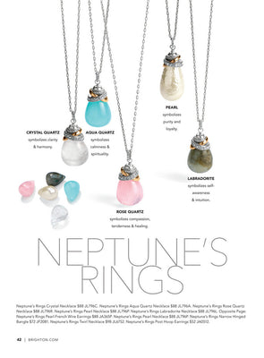 Neptune's Rings Pearl Crystal Necklace