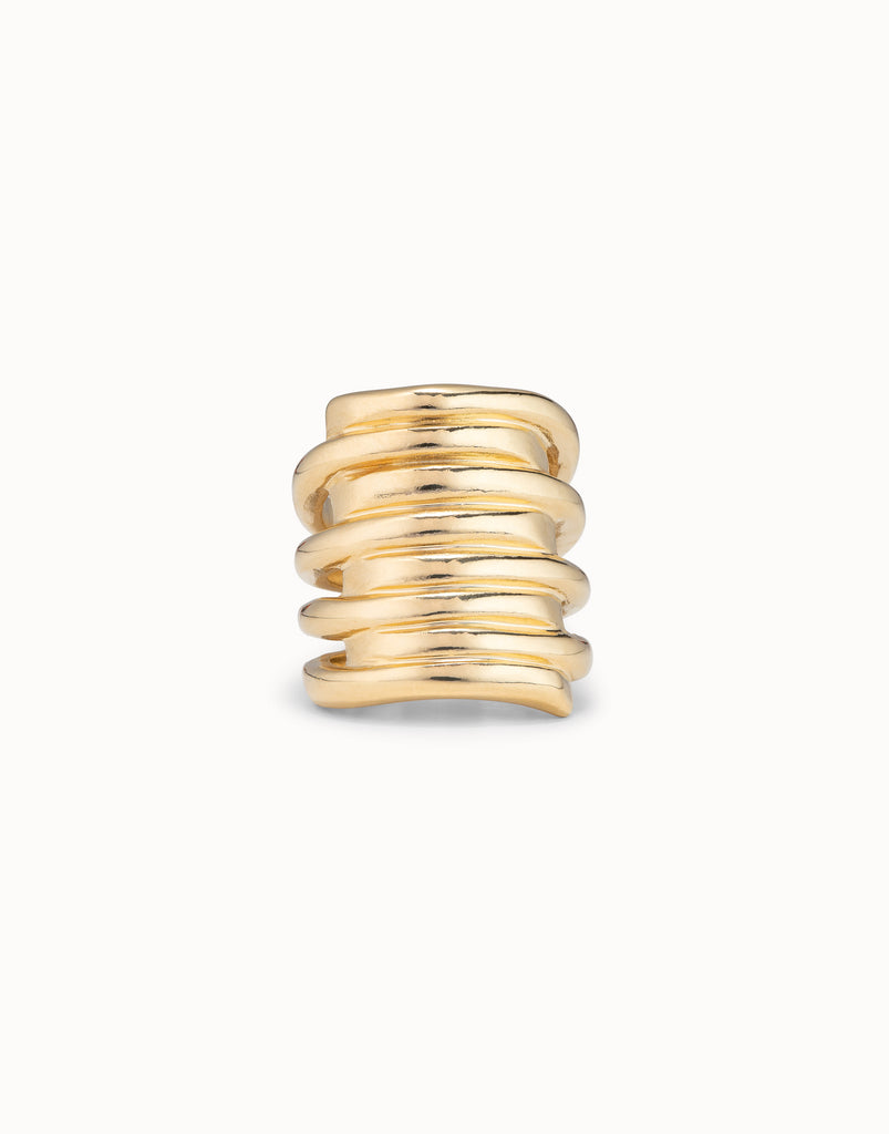 Sterling Silver-Plated Stacking Effect Ring