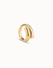 Load image into Gallery viewer, 18K Gold-Plated Tubular Shaped Ring Closed In The Middle