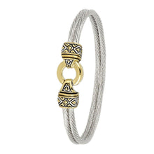 Load image into Gallery viewer, Gold Circle Double-Wire Bracelet