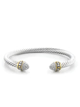 Load image into Gallery viewer, Pavé Small Wire Cuff Bracelet