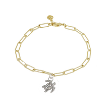 Load image into Gallery viewer, Turtle Charm Bracelet