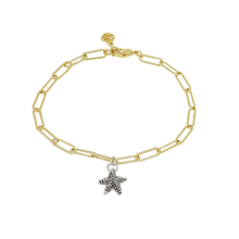 Load image into Gallery viewer, Starfish Charm Bracelet