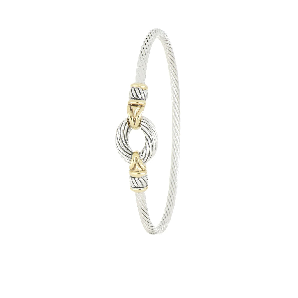 Single Wire Two-Tone Bracelet