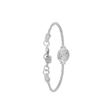 Load image into Gallery viewer, Oval Shaped Pavé Single Strand Bracelet