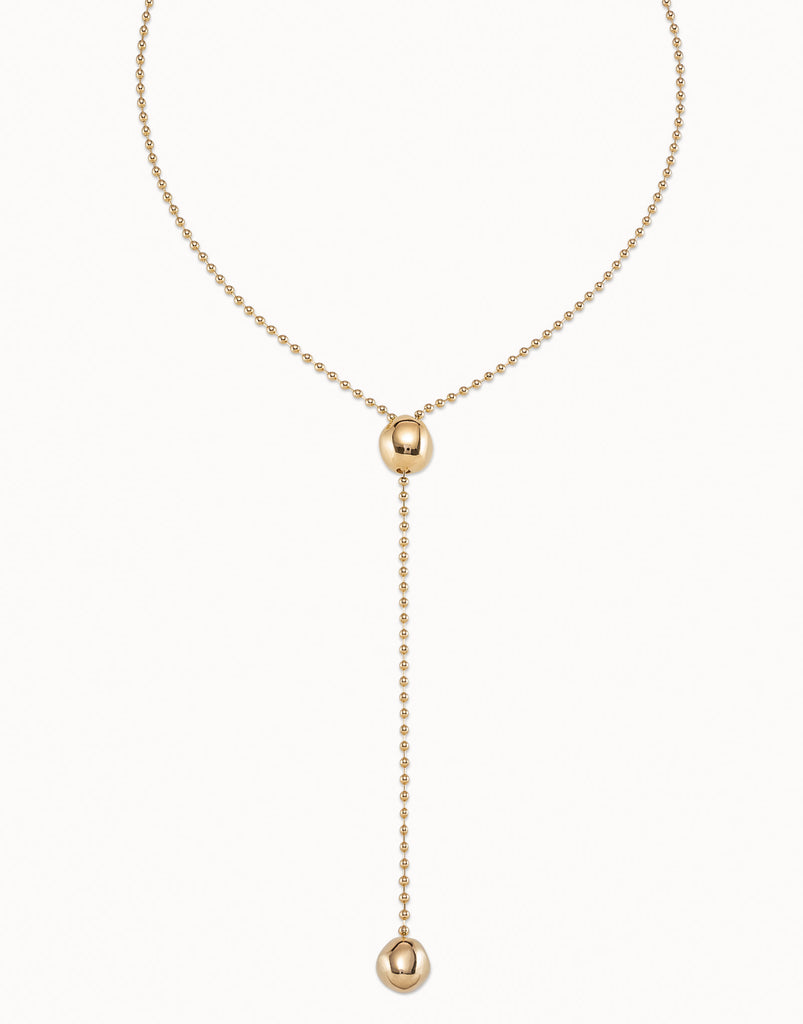 18K Gold-Plated Adjustable Chain Necklace