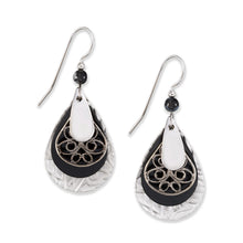 Load image into Gallery viewer, Layered Teardrop Filigree Earrings