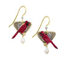 Load image into Gallery viewer, Cardinal Dangle Earrings