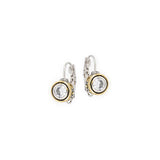 Cubic Zirconia Bezel Set Earrings