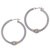 Twisted Wire Hoop Earrings