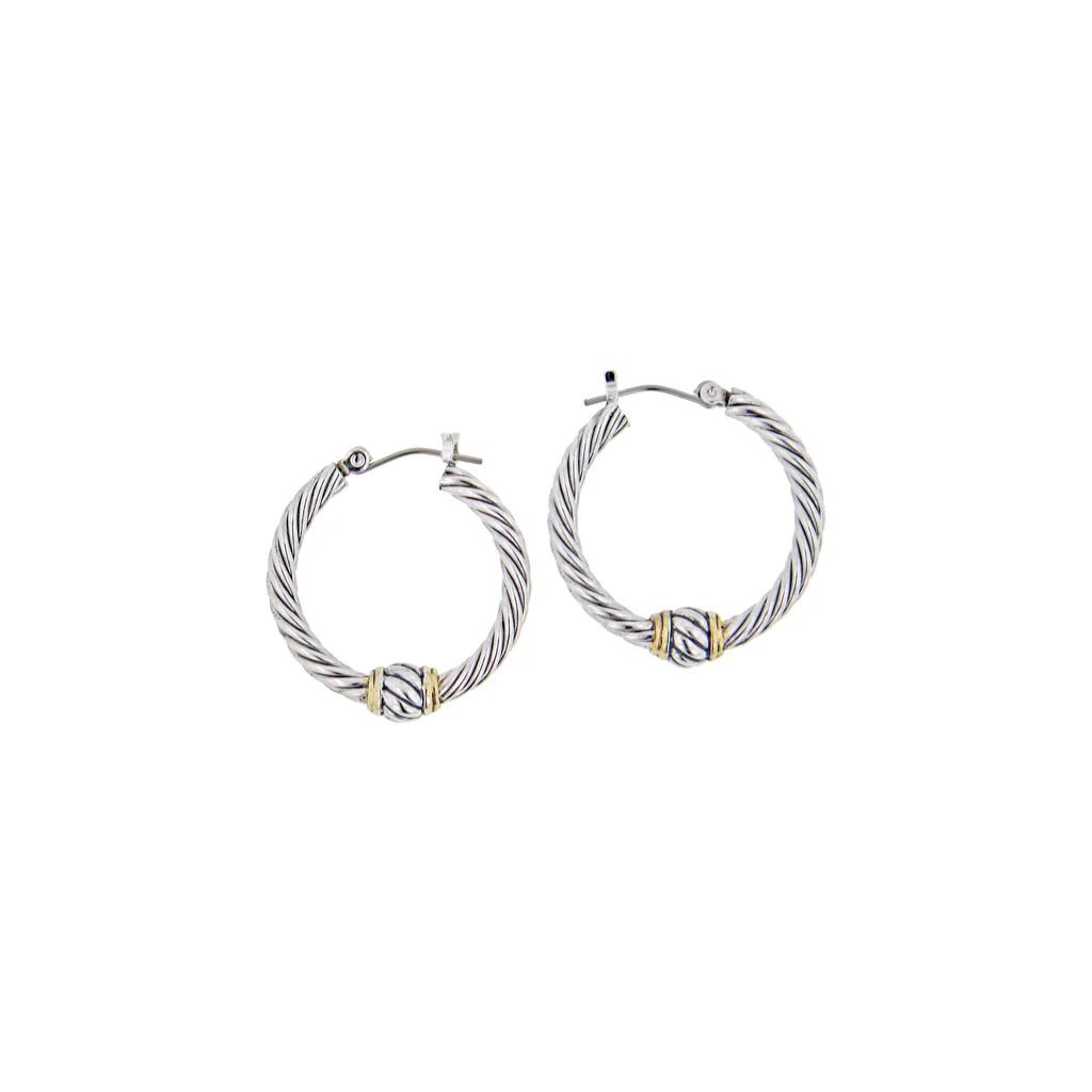 Twisted Wire Hoop Earrings