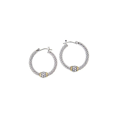 Twisted Wire Hoop Earrings