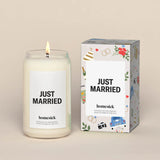 Just Married Candle