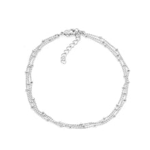 Load image into Gallery viewer, Beaded Triple Chain Anklet