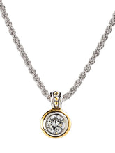 Load image into Gallery viewer, Bezel Set Pendant Necklace