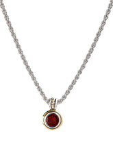 Load image into Gallery viewer, Bezel Set CZ Pendant Necklace