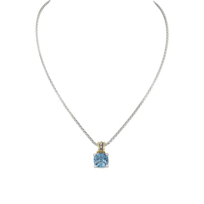 Cushion Cut Pendant Necklace