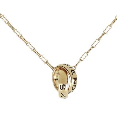 Double Ring Necklace