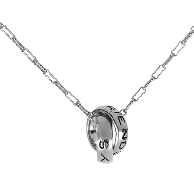 Double Ring Necklace