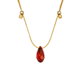 Smoked Amber Prism Necklace