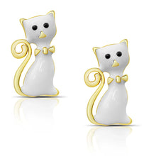Load image into Gallery viewer, Cat Stud Earrings
